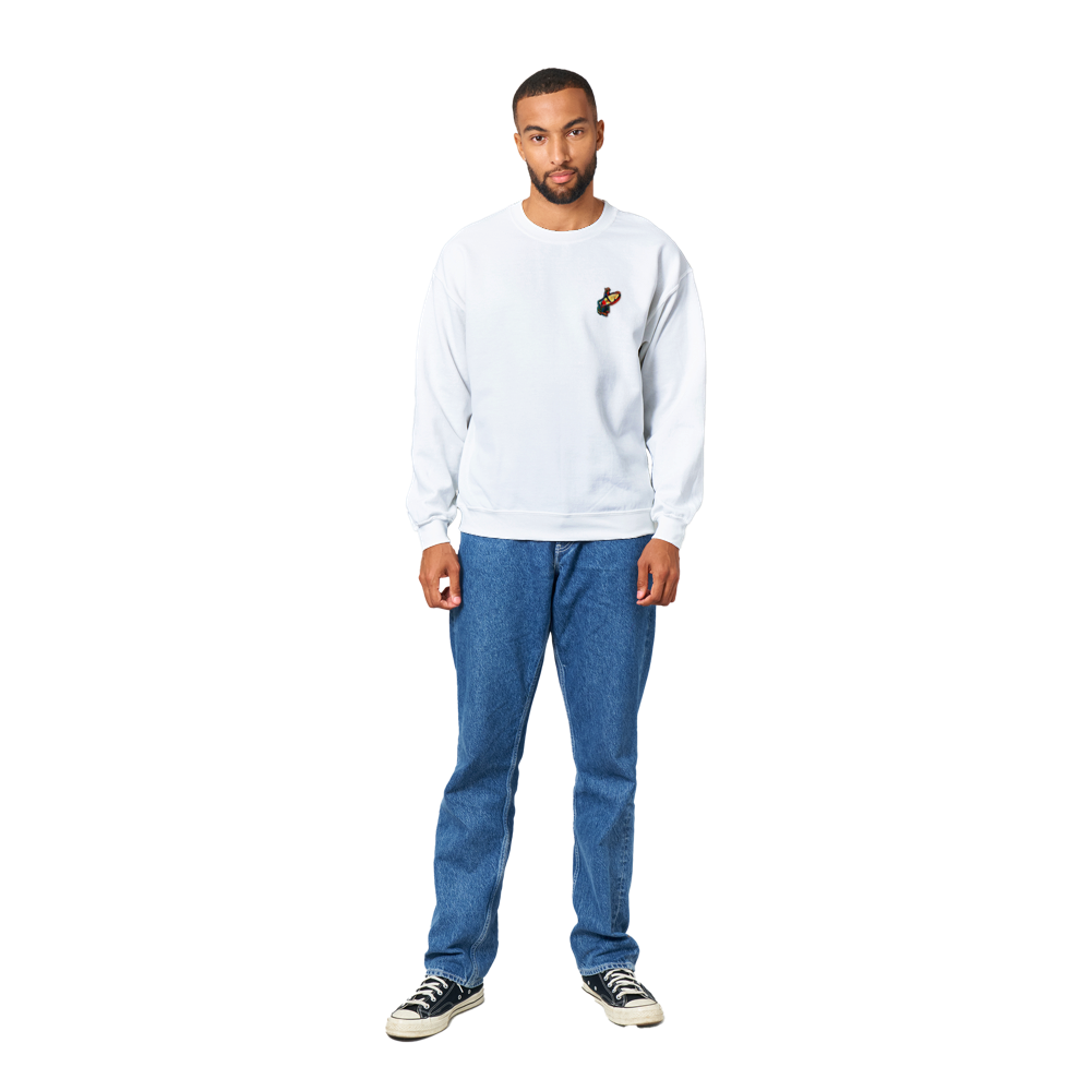 Classic Unisex Crewneck Sweatshirt with Surfer