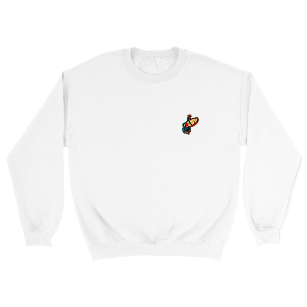 Classic Unisex Crewneck Sweatshirt with Surfer