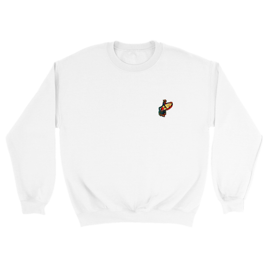 Classic Unisex Crewneck Sweatshirt with Surfer