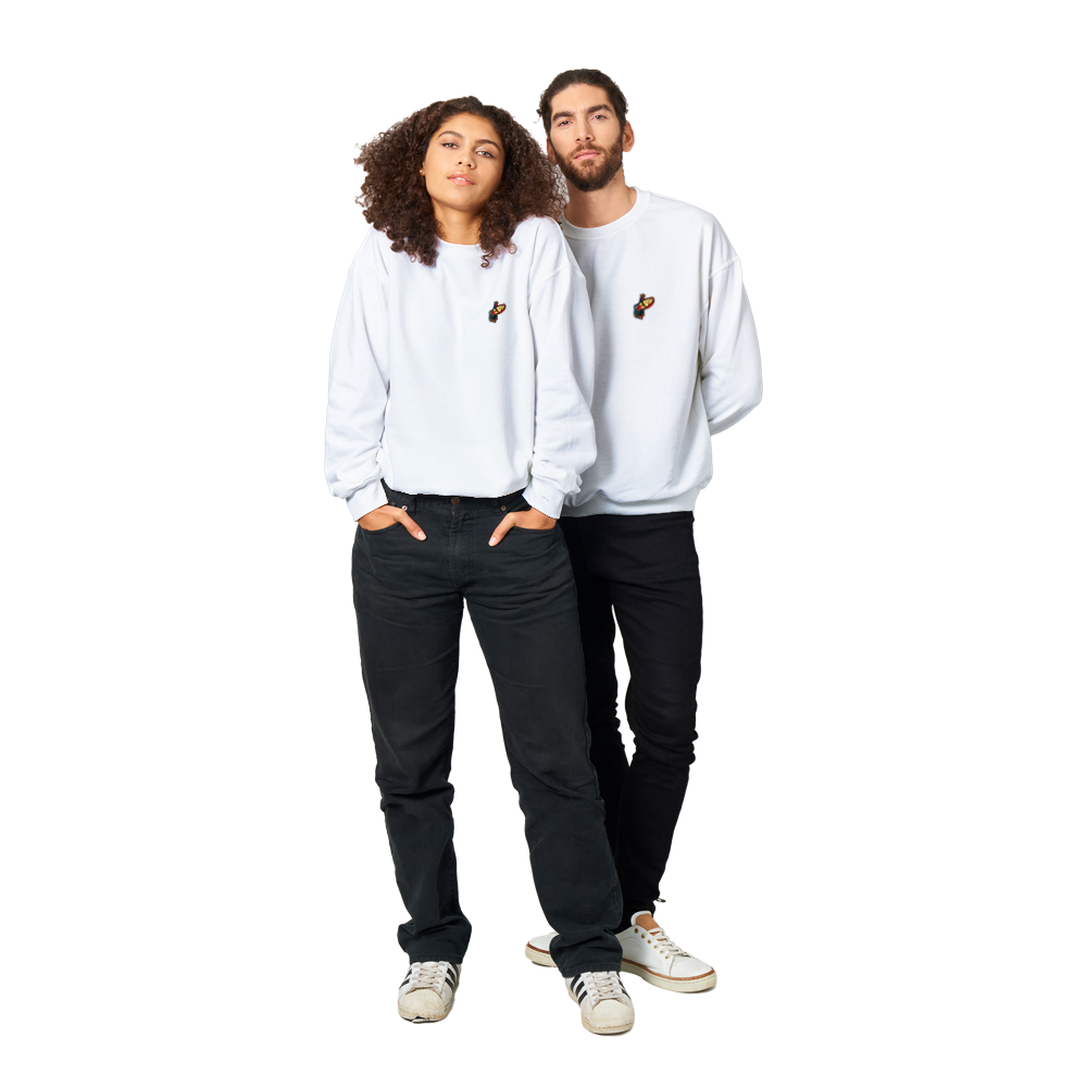 Classic Unisex Crewneck Sweatshirt with Surfer