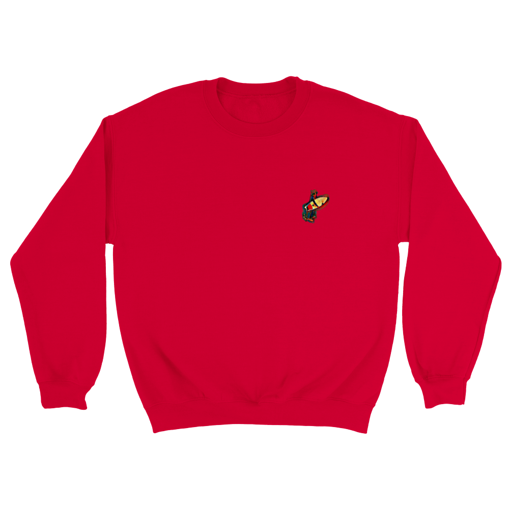 Classic Unisex Crewneck Sweatshirt with Surfer