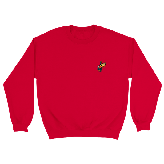 Classic Unisex Crewneck Sweatshirt with Surfer